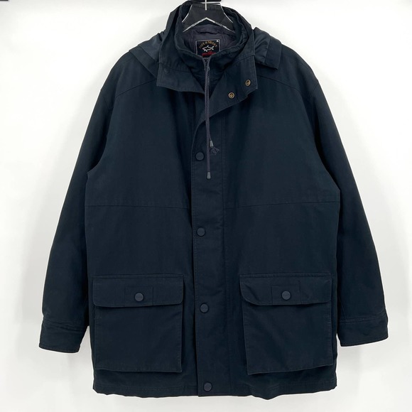 PAUL & SHARK YACHTING Coat Jacket Hooded removable Liner Dark Navy XL - Picture 1 of 12